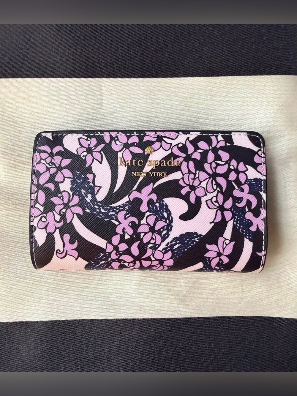 Kate Spade Snake Garden Medium Wallet
